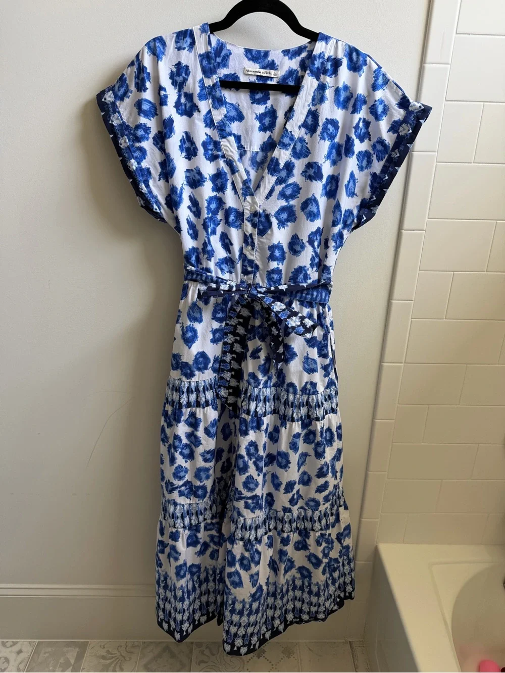 A&F Tiered Floral Maxi